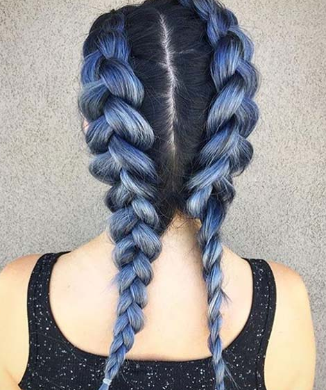 尼加拉蓝发型效果图 像尼加拉大瀑布般