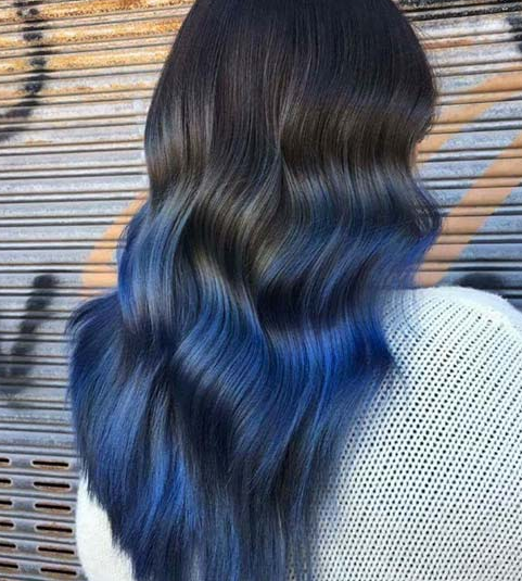 尼加拉蓝发型效果图 像尼加拉大瀑布般